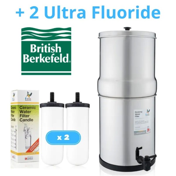 British Berkefeld® 8.5 Litres Inox & Ultra Fluoride